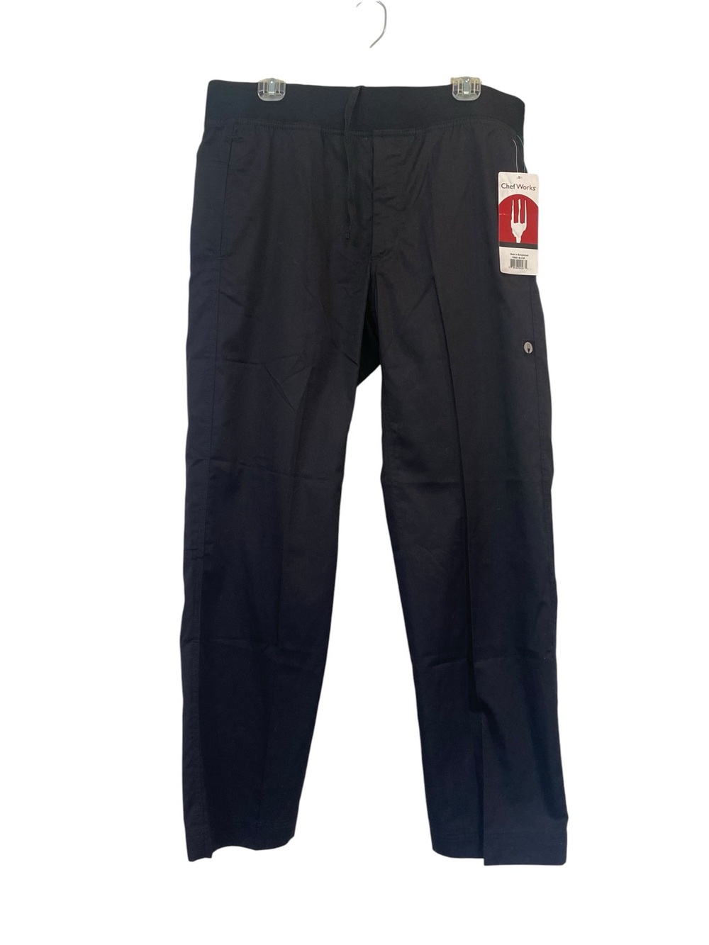 New With Tags CHEFWORKS Men's size Medium Black Chef Pants